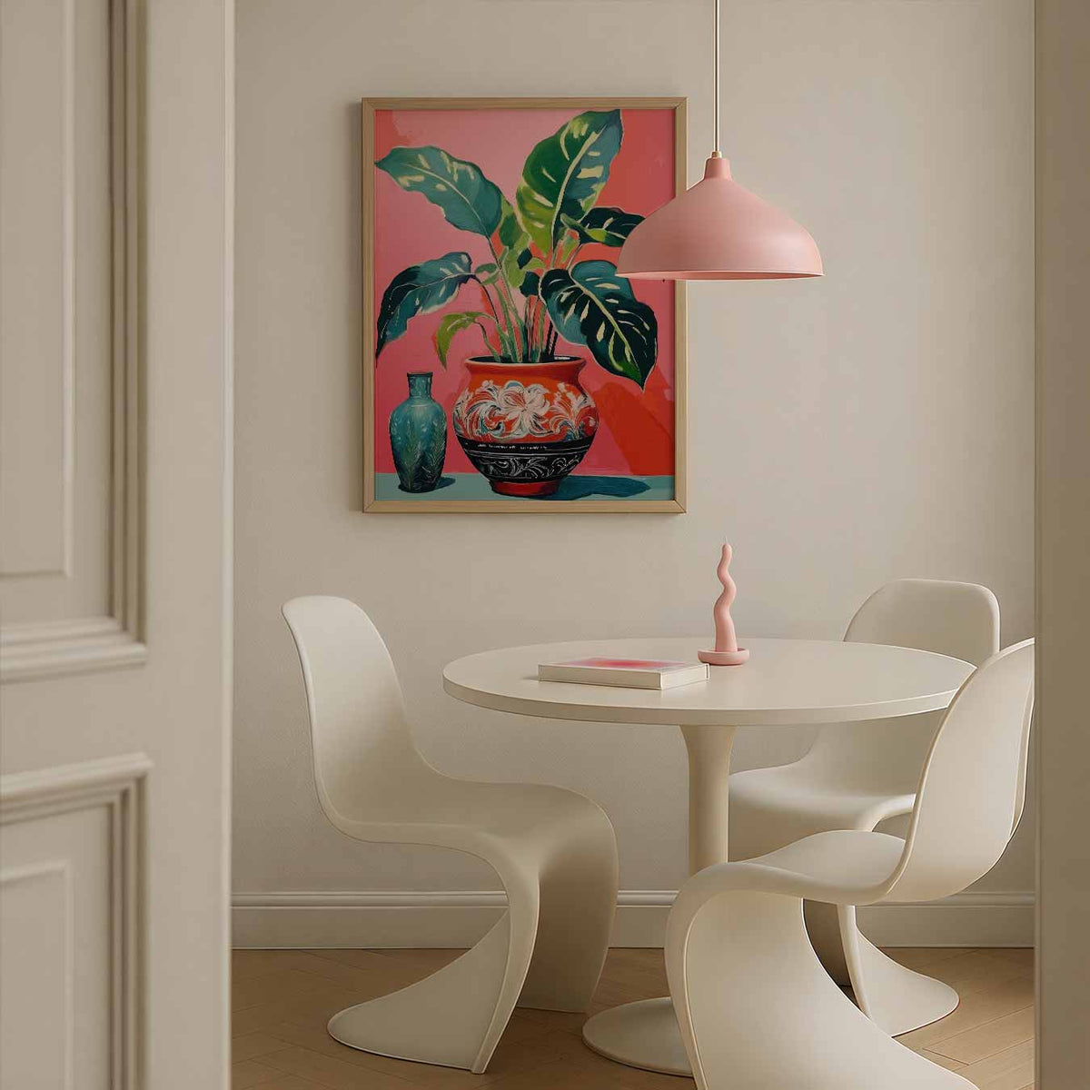 Botanische kunstprint – bloemen poster in staand formaat