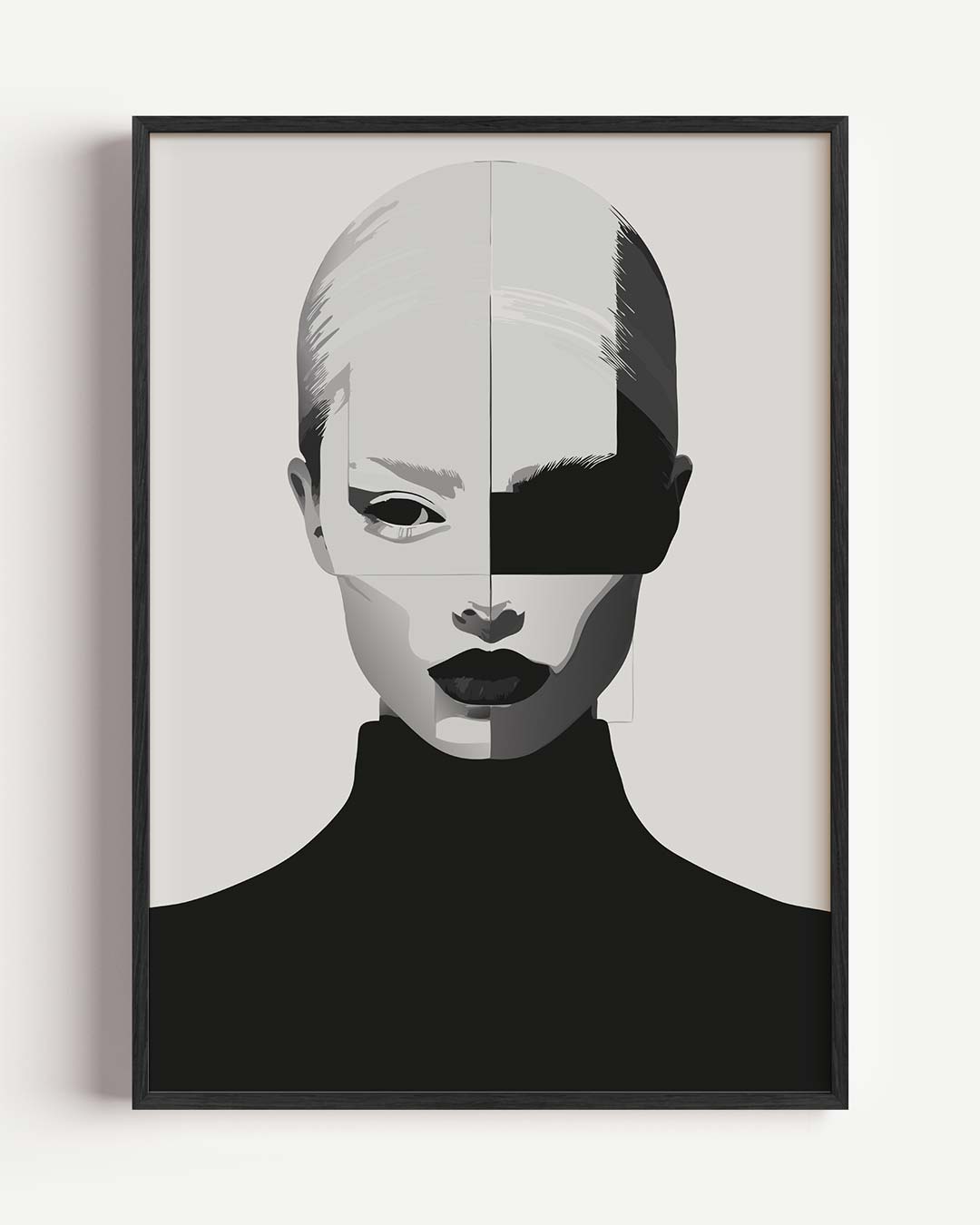 Stijlvolle Modern Art – zomer portret poster als wanddecoratie