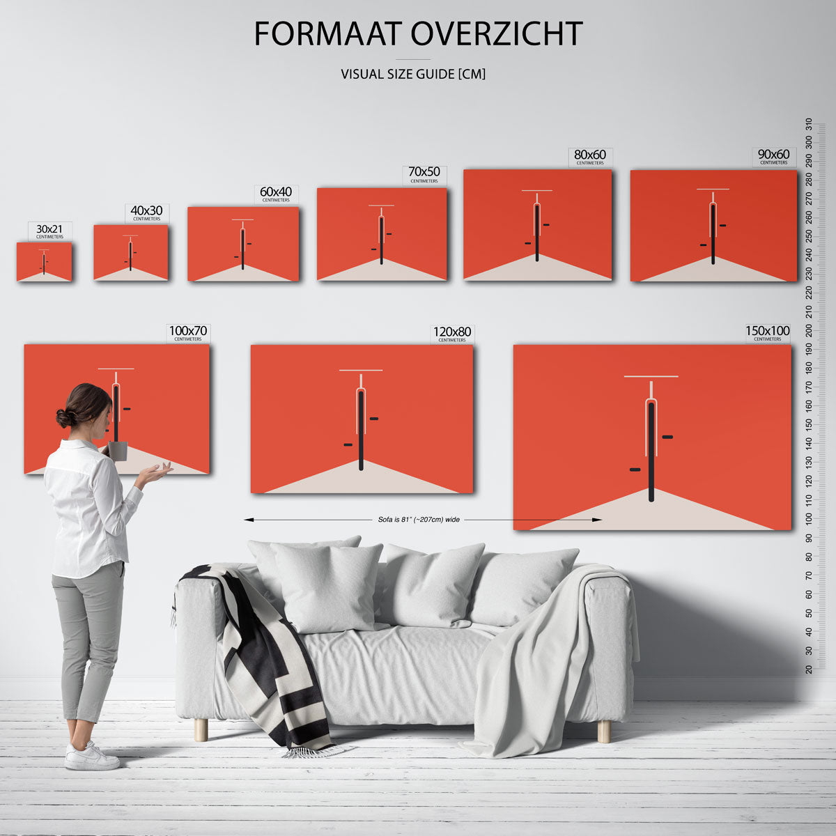 Abstracte – Bauhaus poster als geometrische wanddecoratie