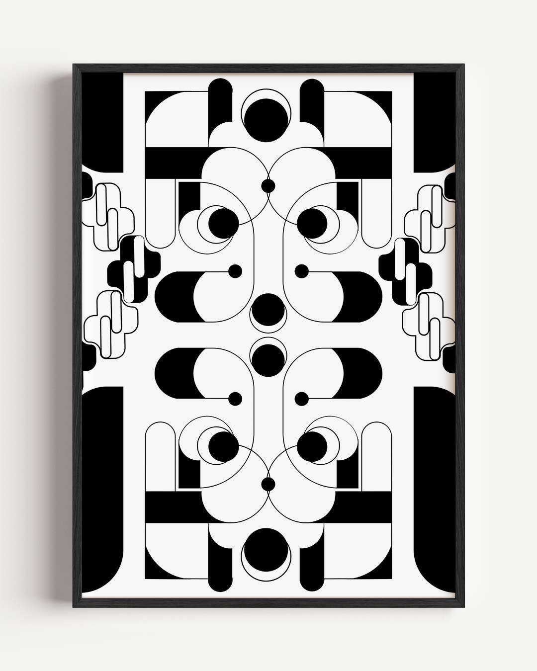 Moderne Geometrische Kunstposter – kleurrijke abstracte portret poster als wanddecoratie