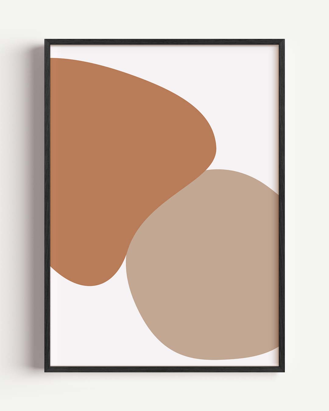 Stijlvolle Abstracte Aardetinten – abstracte portret poster als wanddecoratie