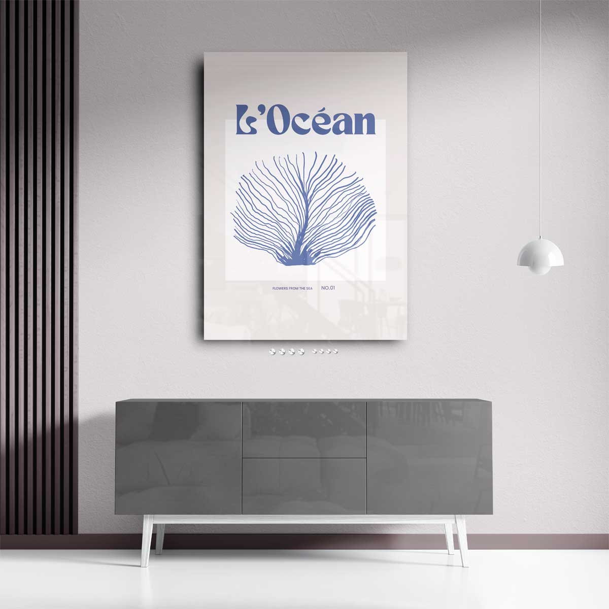 L'Océan: Bloemen uit de Zee – portret kunstwerk als wanddecoratie, afbeelding 13