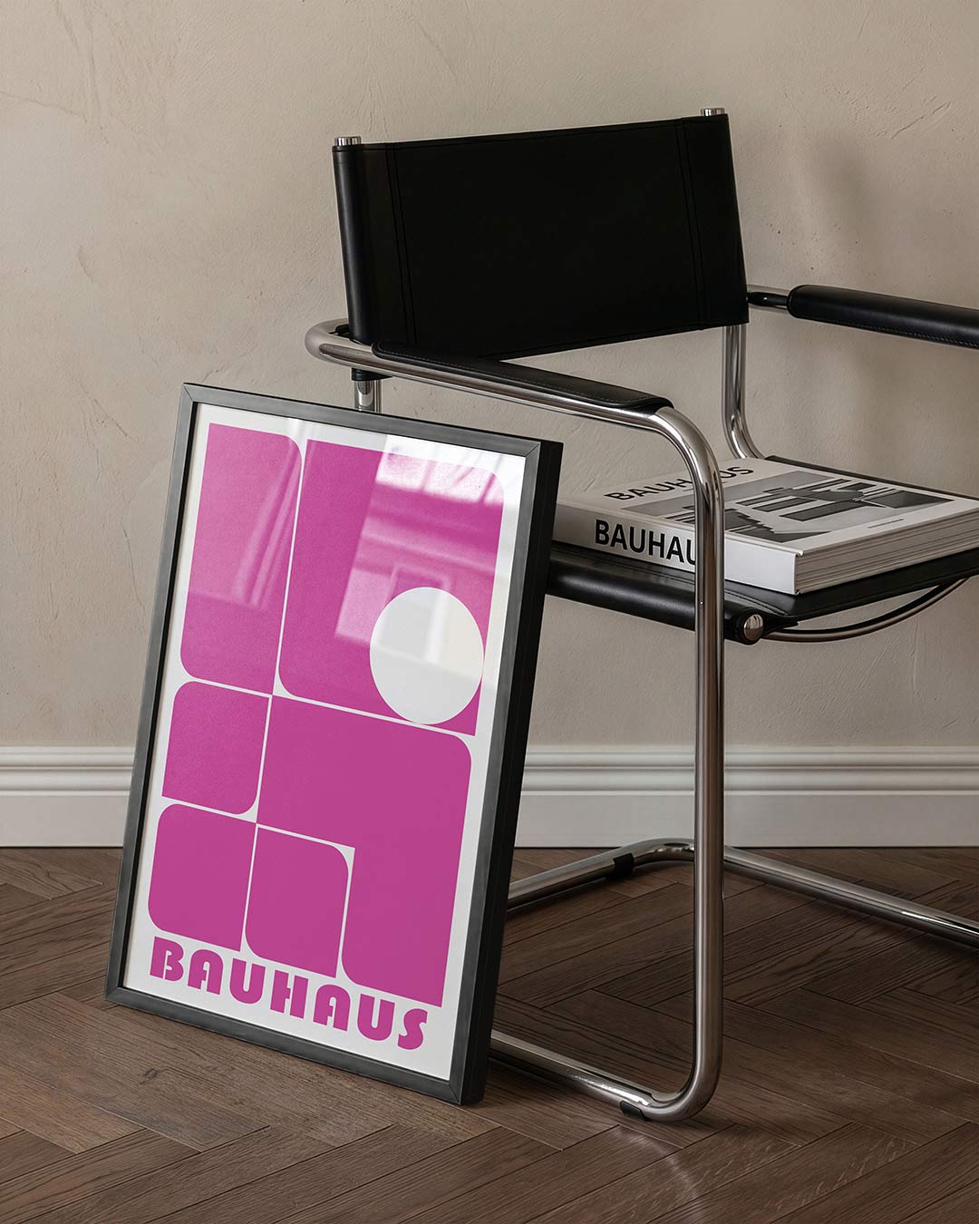 Vorm en kleur – staande Bauhaus poster voor aan de muur