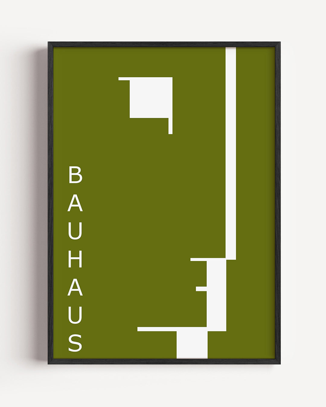 Vorm en lijnenspel – staande Bauhaus poster als wanddecoratie