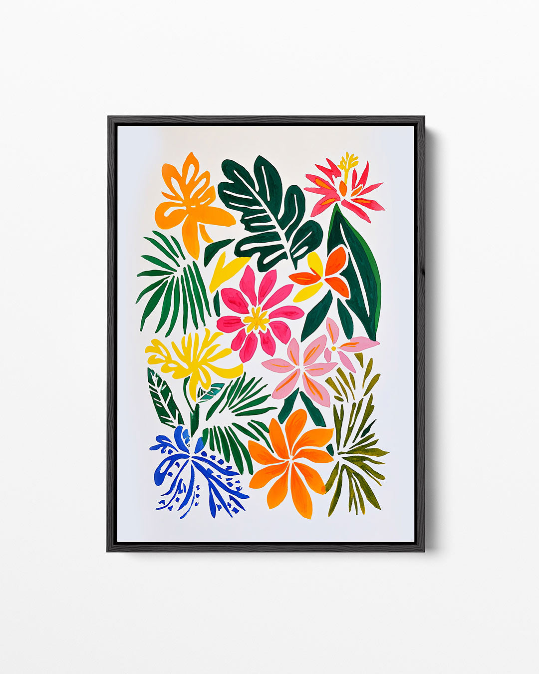 Kleurrijke bloemencompositie – staand wanddecoratie kunstwerk