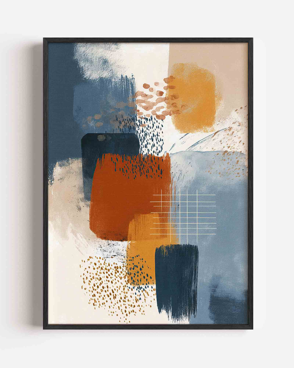 Abstracte vormen – abstracte portret poster als wanddecoratie