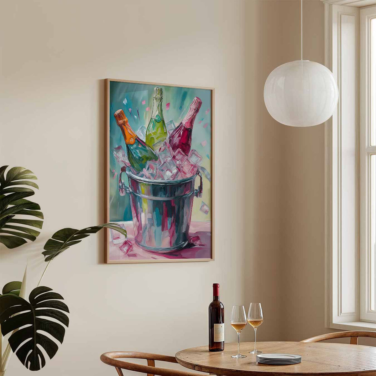 Bubbly Celebration – keukenposter in staand formaat