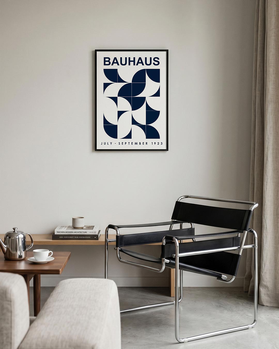 Vormen en vlakken – geometrische Bauhaus poster in staand formaat