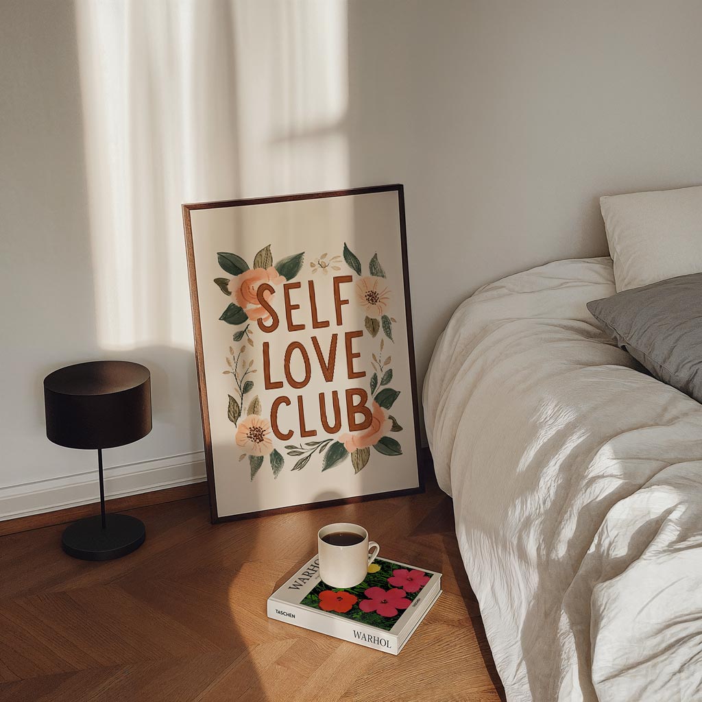 Self Love Club – kinderposter in staand formaat