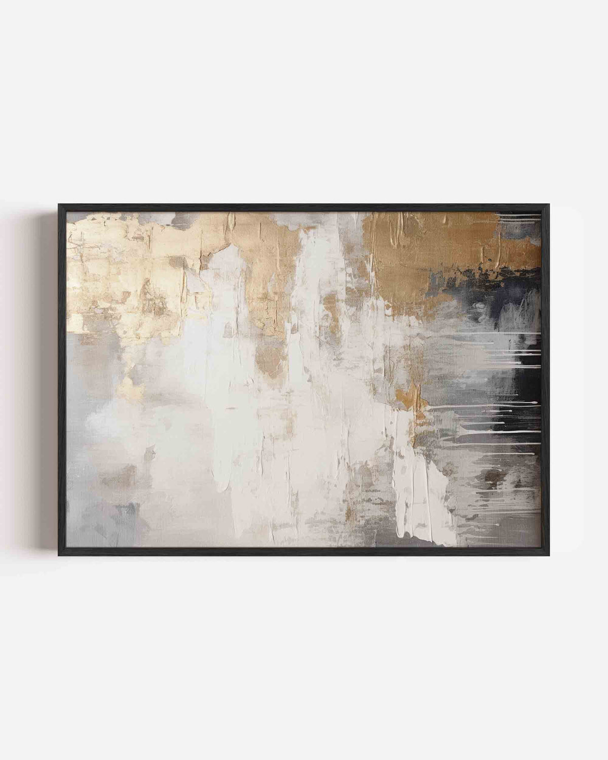 Abstracte gouden textuur – abstracte landscape poster als wanddecoratie