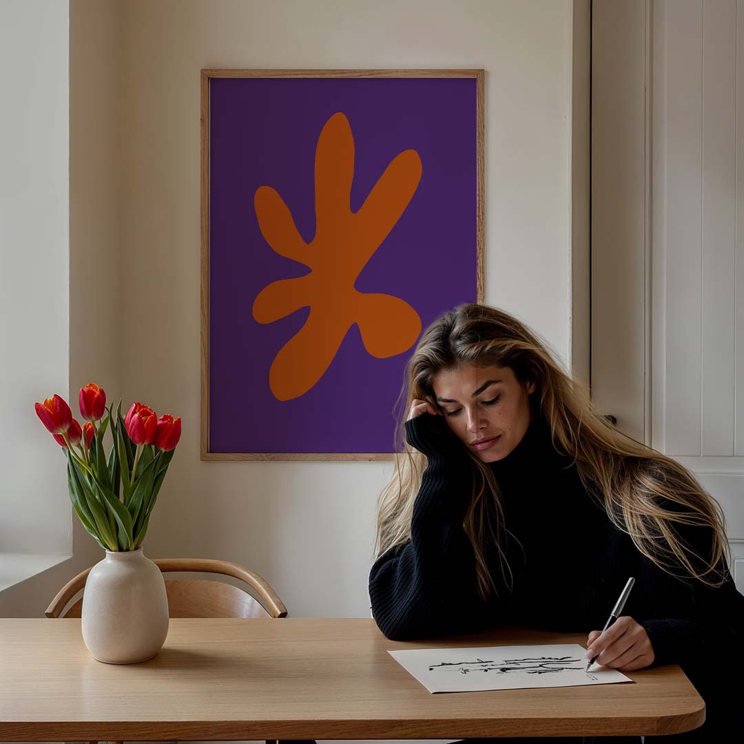 Kleurrijke Vormen Design – staande muurposter met kleurrijke abstracte vormen