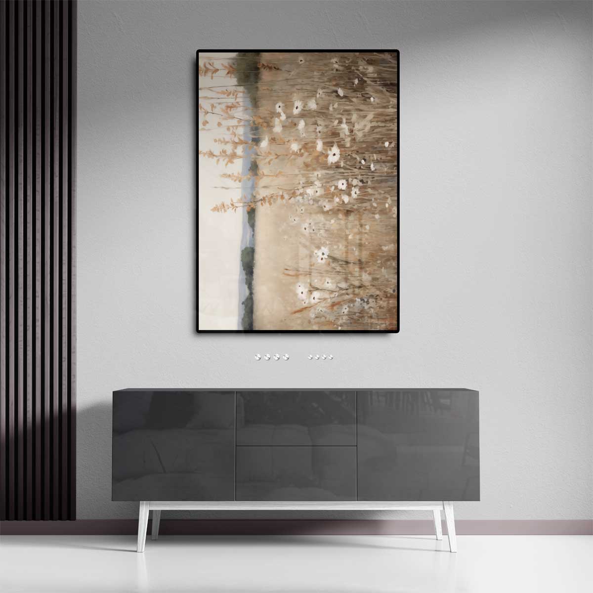 Zomers Veldlandschap – staand kunstwerk voor modern interieur