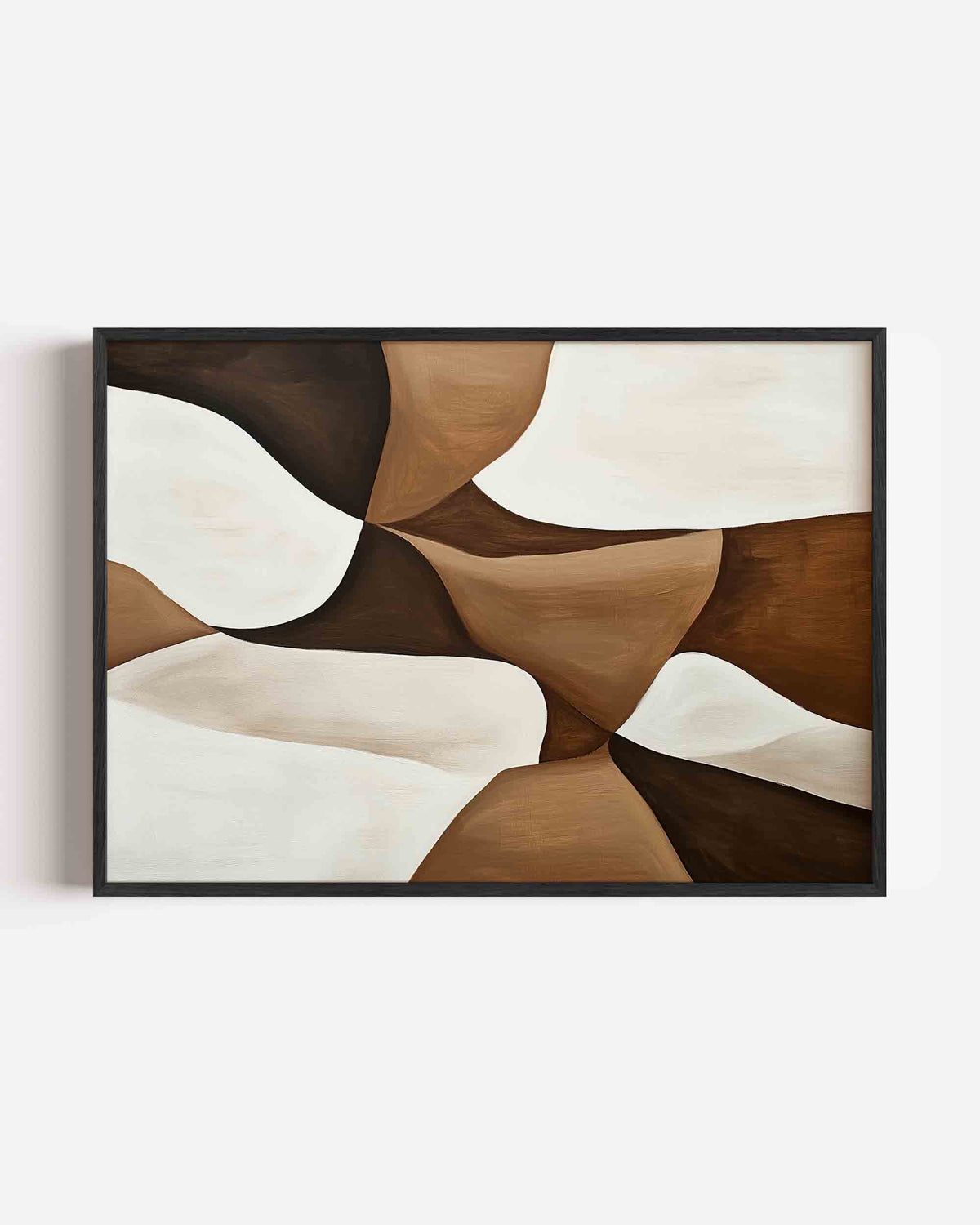 Abstracte vormen – kleurrijke abstracte landscape poster als wanddecoratie