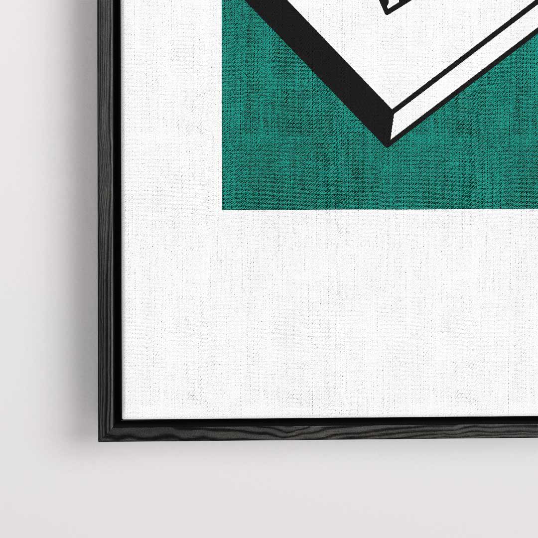 Kleurrijk Labyrint – dibond kunstwerk als wanddecoratie