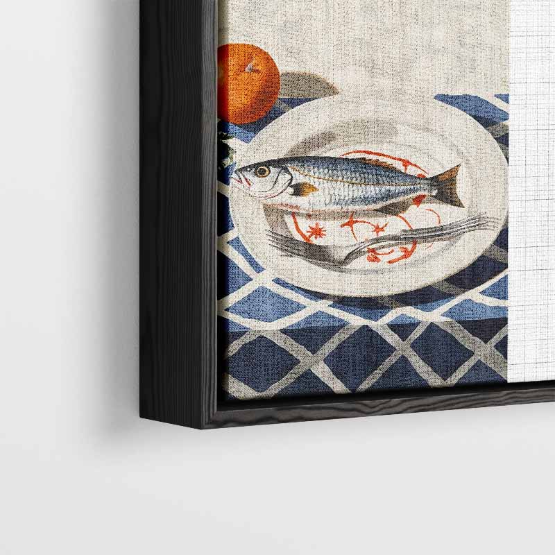 Zeevruchten Op Een Bord – plexiglas kunstwerk als wanddecoratie