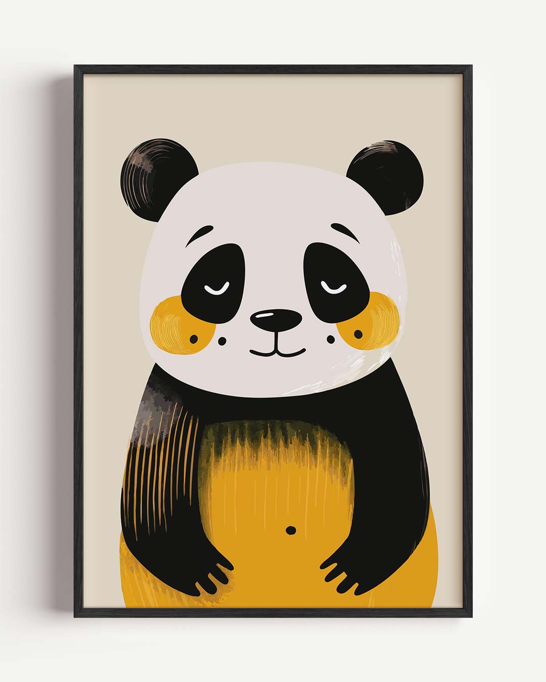 Schattige Dromerige Panda – kids portret poster als wanddecoratie