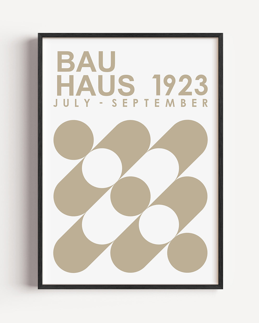 Vormen en vlakken – staande Bauhaus poster als wanddecoratie