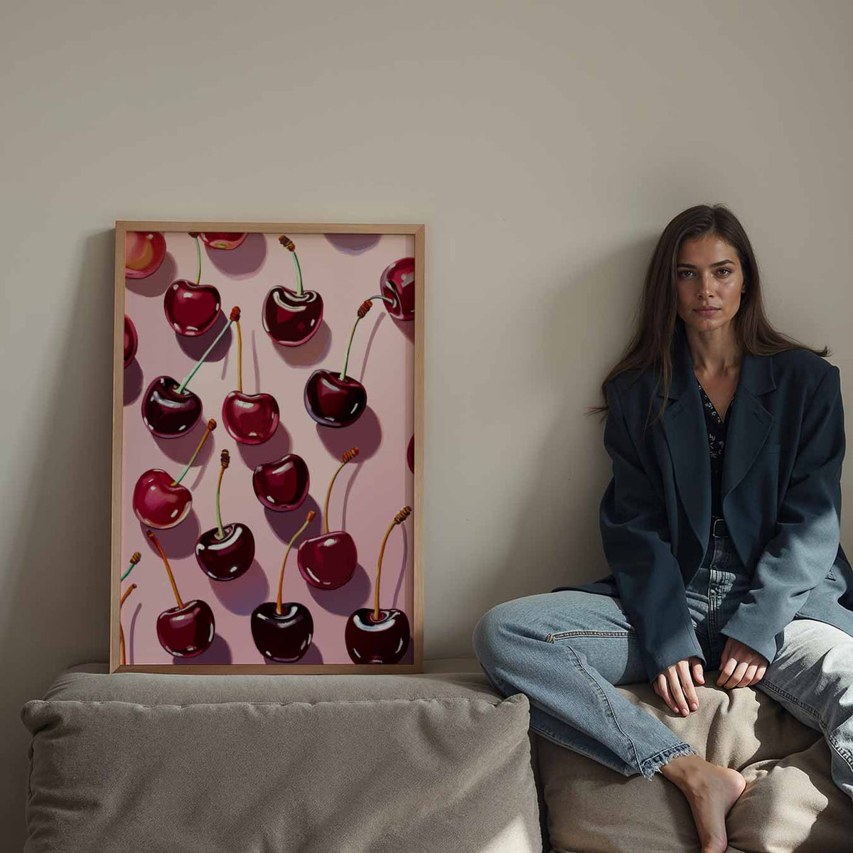 Kersenparadijs – staande keuken wanddecoratie van WallArtistic