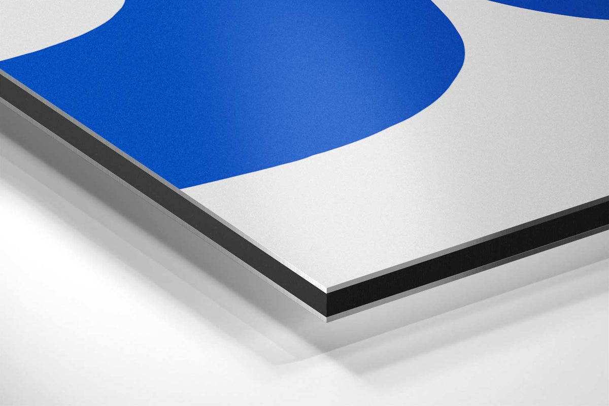 Dans van de Blauwe Lijnen – canvas kunstwerk als wanddecoratie