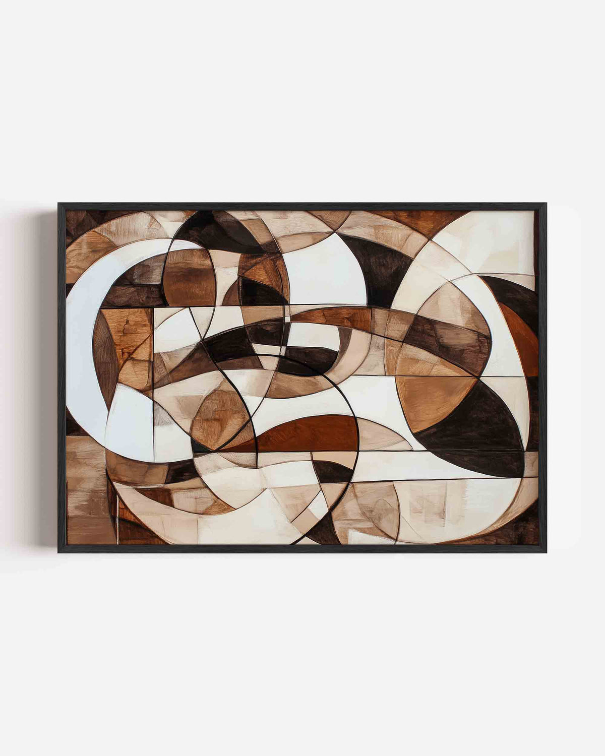 Abstracte vormen – kleurrijke abstracte landscape poster als wanddecoratie