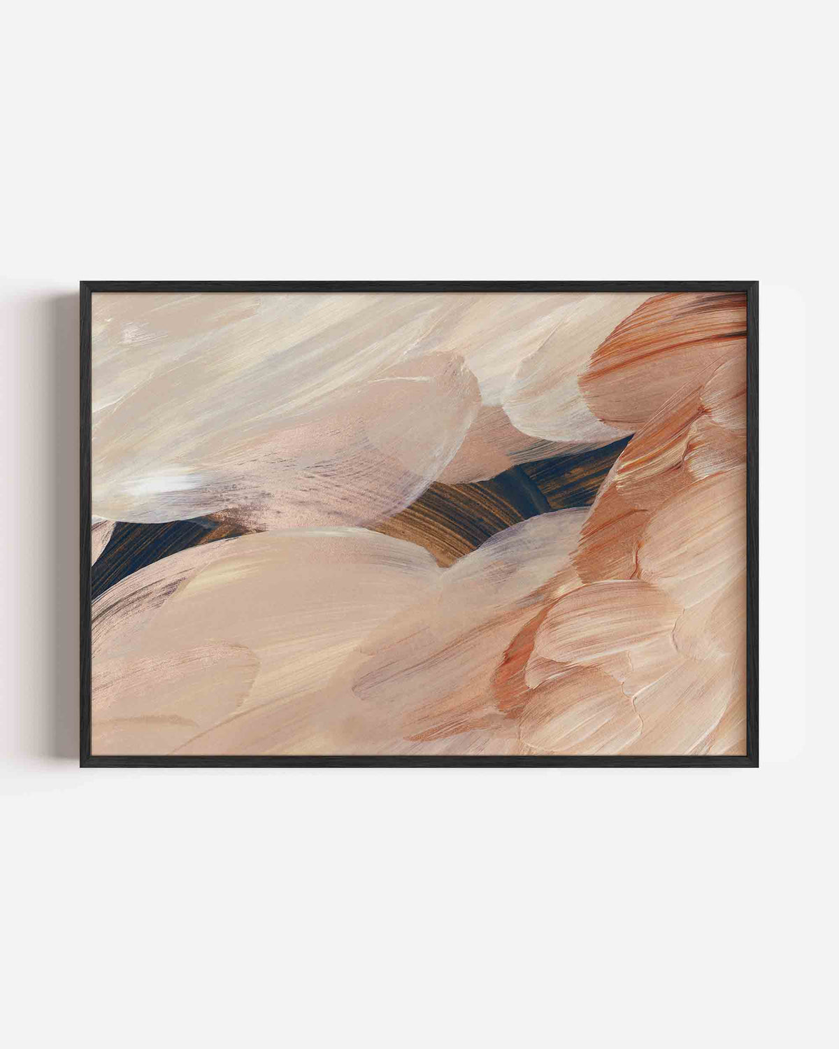 Abstracte penseelstreken – schilderkunst landscape poster als wanddecoratie