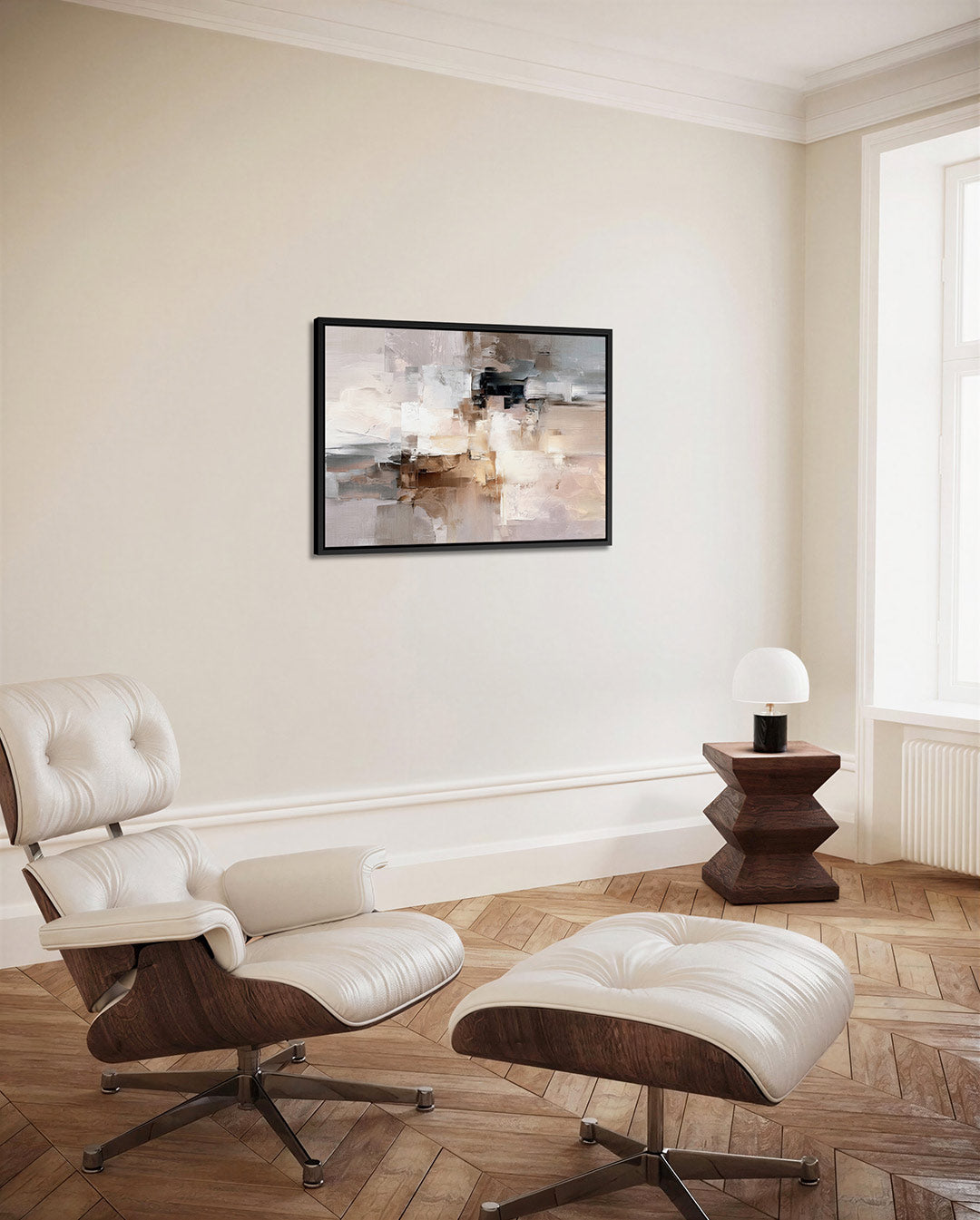 Gelaagde compositie – Abstract kunstwerk – alternatieve weergave van het kunstwerk