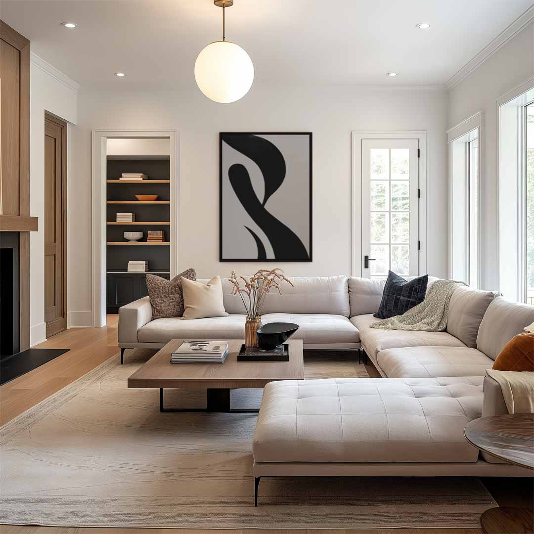Dans van Schaduw – staand kunstwerk voor modern interieur