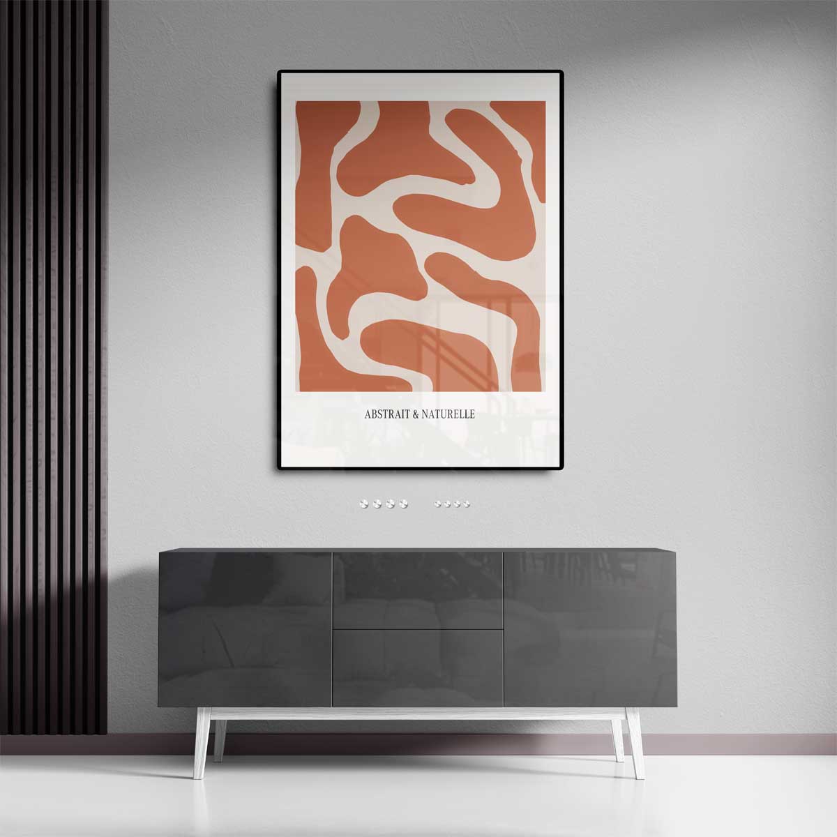 Organische Patroon Wonder – dibond kunstwerk als wanddecoratie