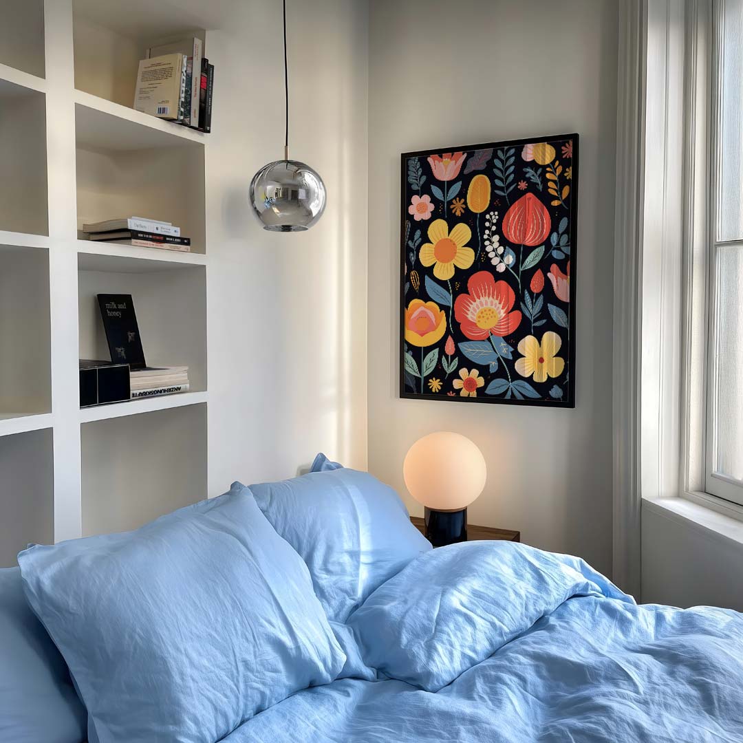 Bloemenparadijs Wanddecoratie – kinderposter in staand formaat