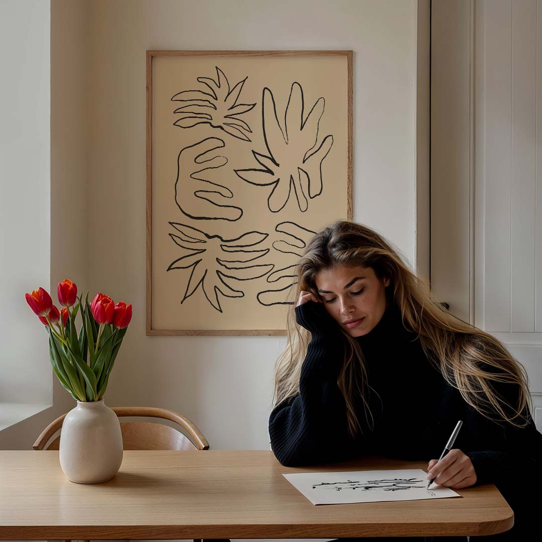 Botanical Dreaming – bloemen poster in staand formaat
