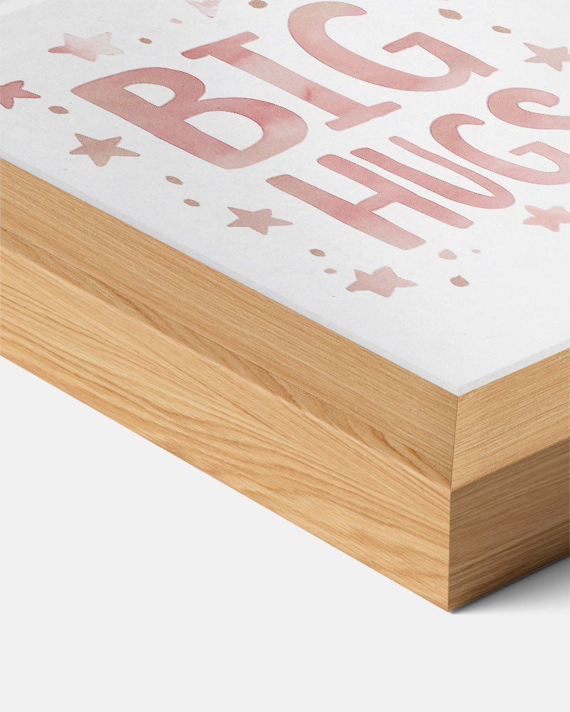 Big Hugs – kids poster als vrolijke staande wanddecoratie