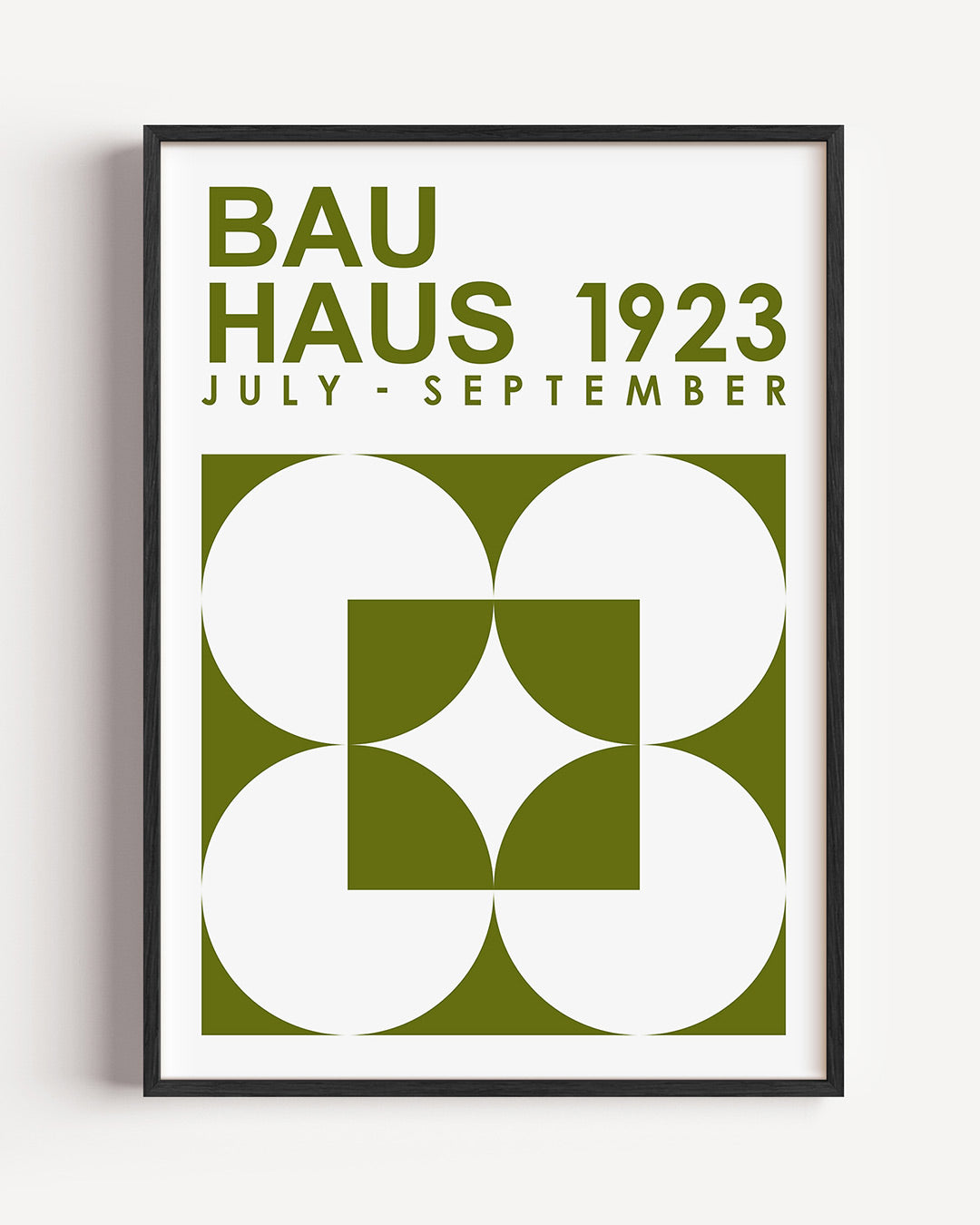 Vormen en vlakken – staande Bauhaus poster als wanddecoratie