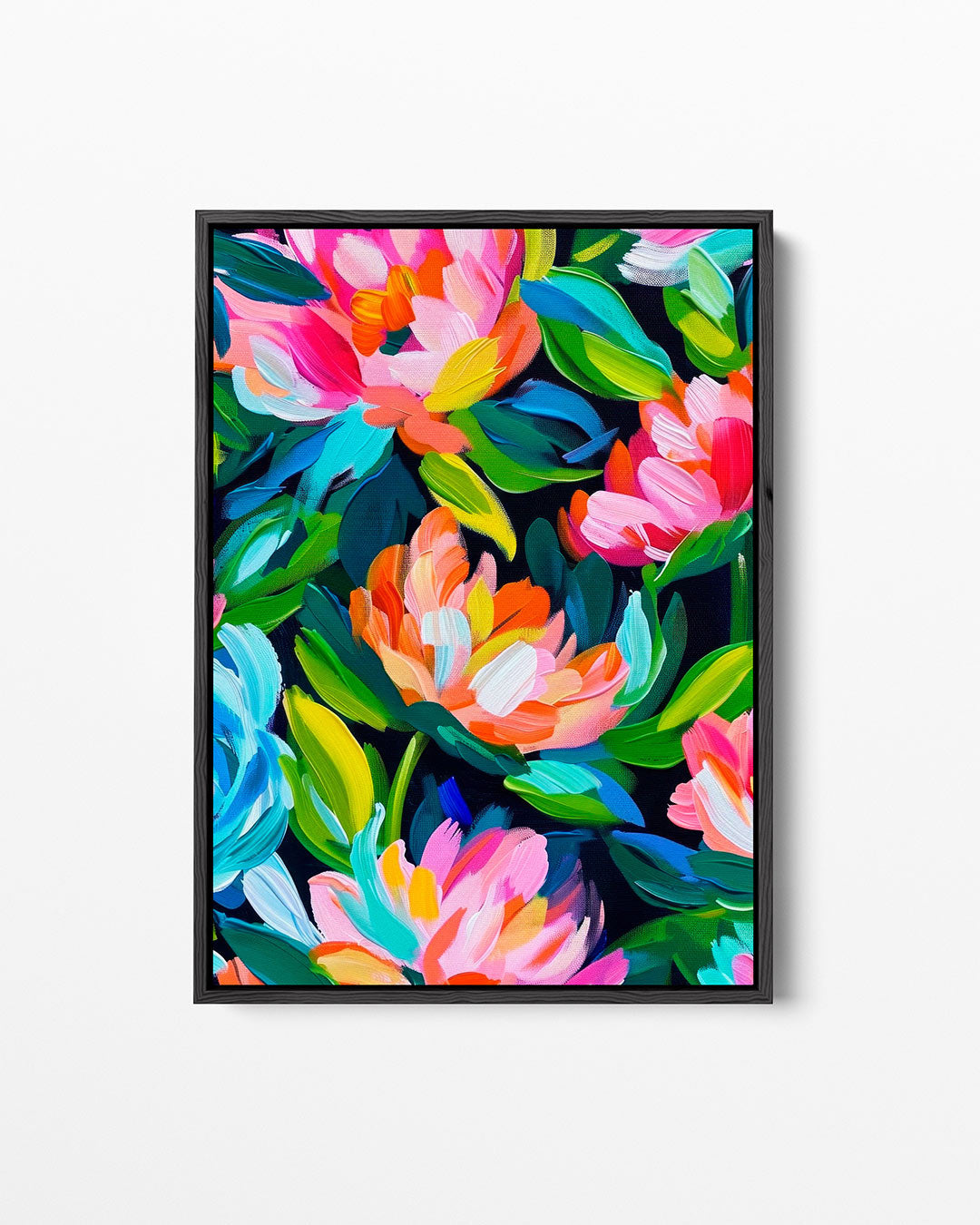Kleurrijke bloemenpracht – staand wanddecoratie kunstwerk