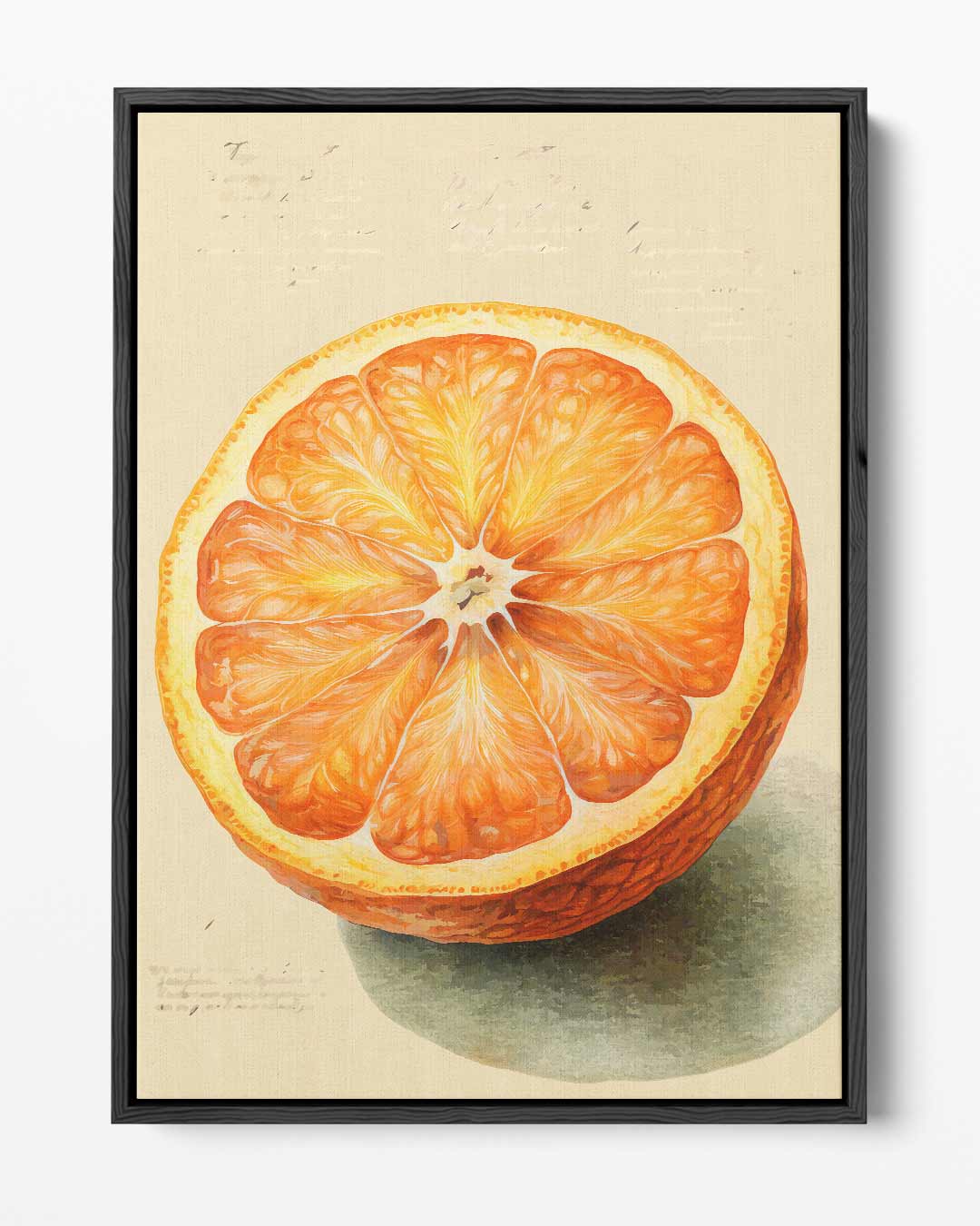 Citrusgenot Poster – portret kunstwerk als wanddecoratie