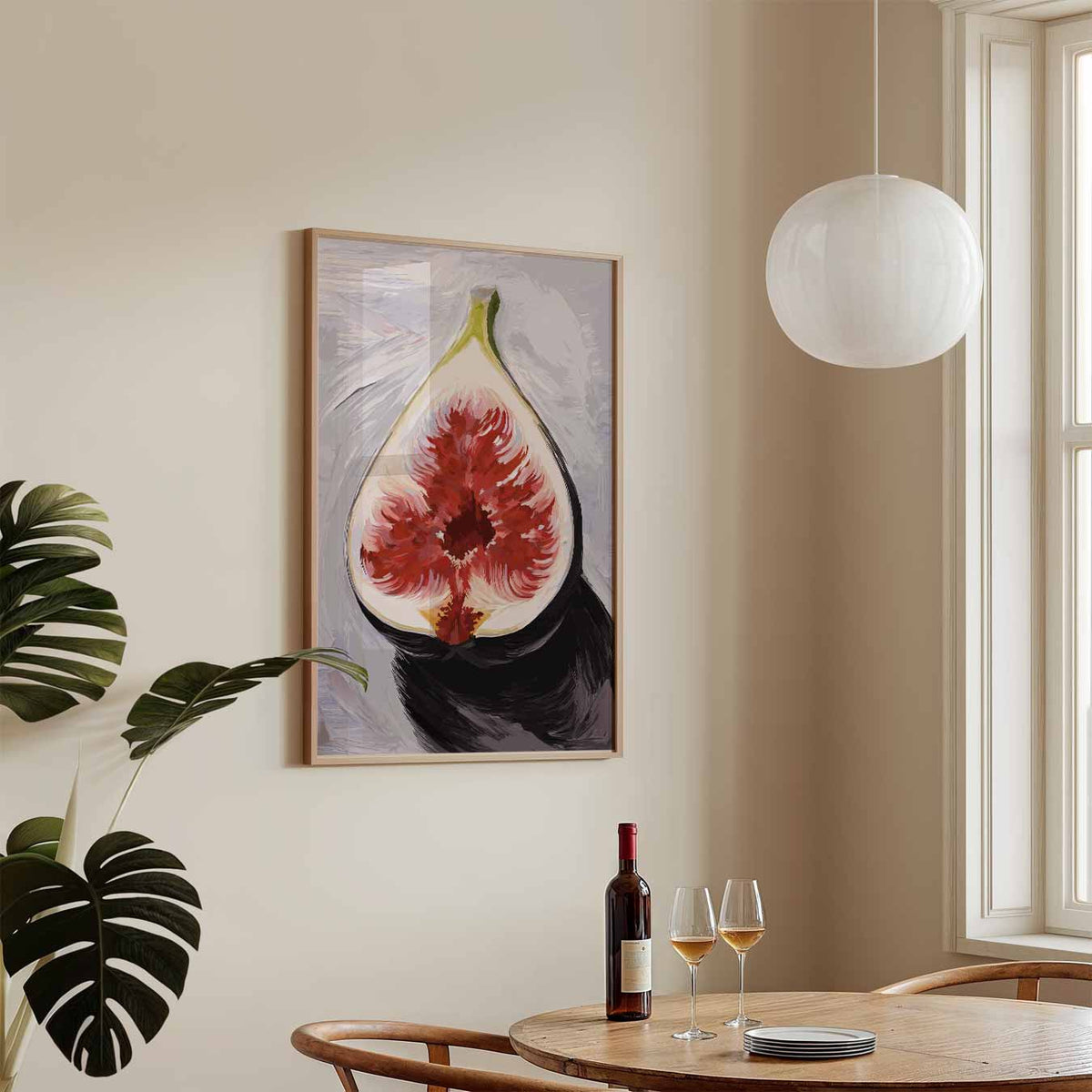Moderne Vijgenkunst – keukenposter in staand formaat