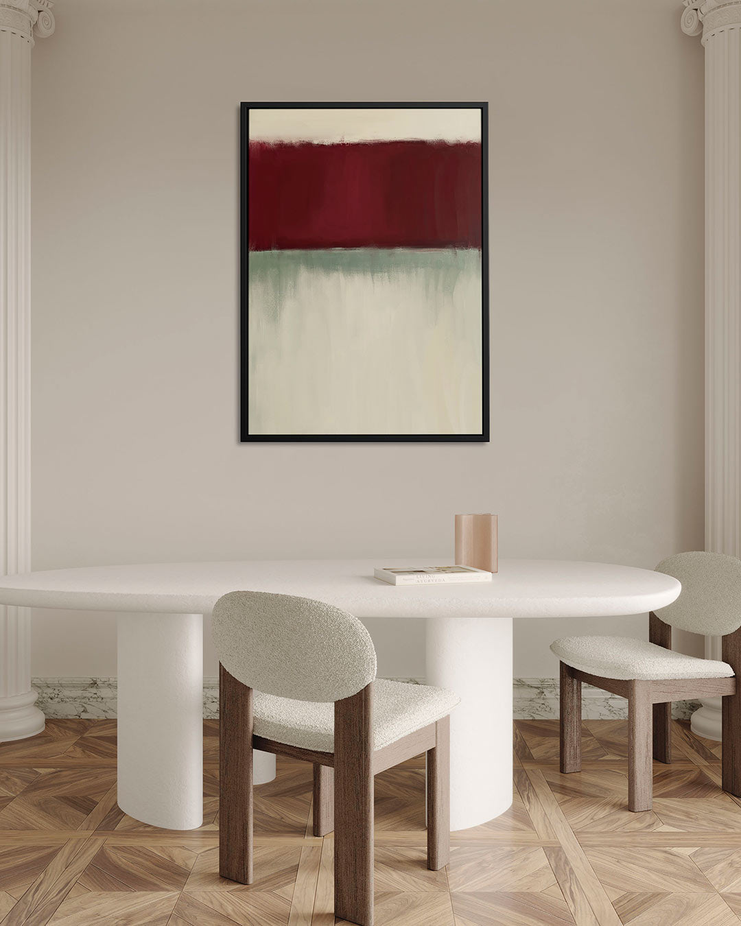 Horizontale kleurvlakken – staand wanddecoratie kunstwerk