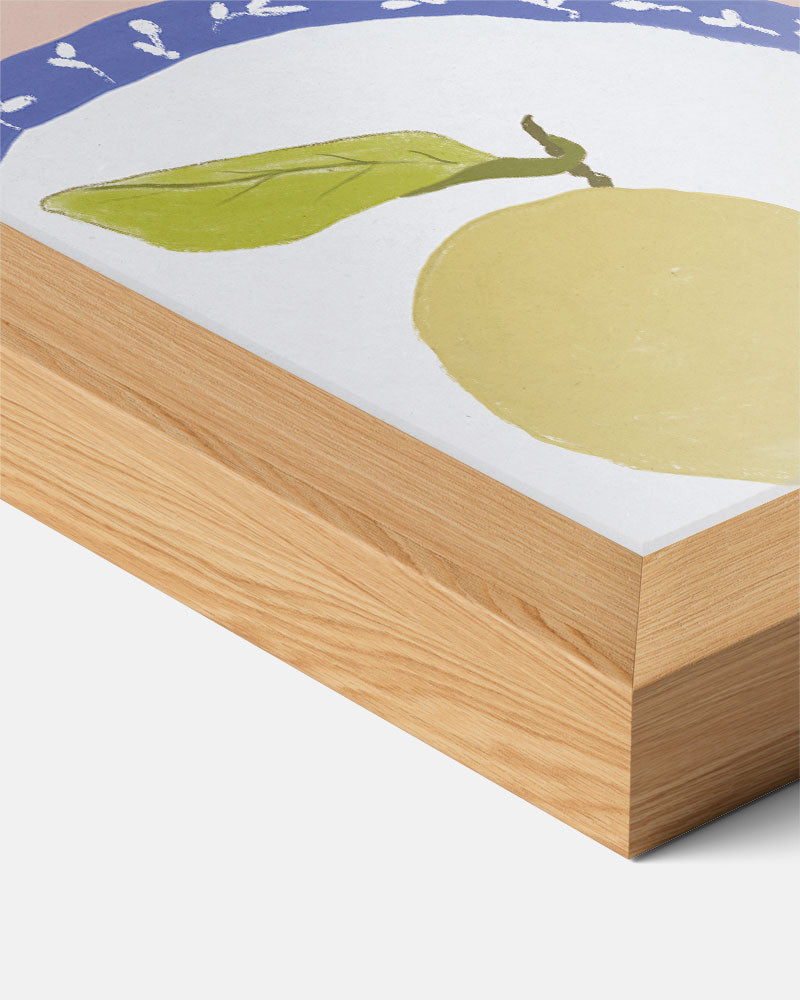Stijlvolle Citroenprint – staande keuken wanddecoratie van WallArtistic