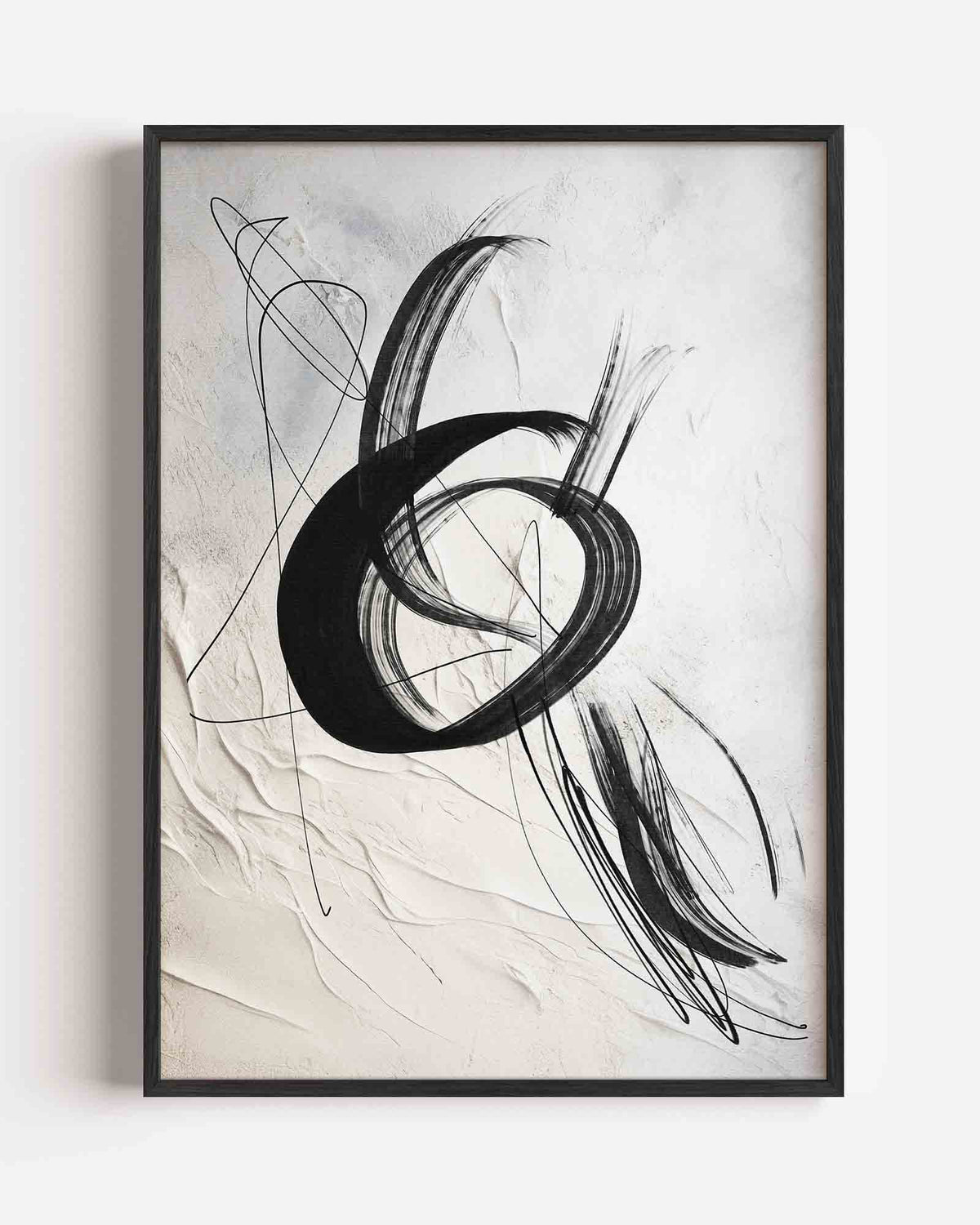 Abstracte lijnen – zacht abstracte portret poster als wanddecoratie