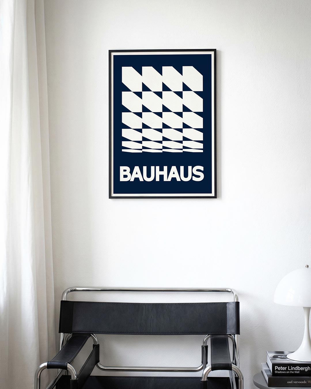 Vormritme en lijnen – moderne Bauhaus wandkunst als poster