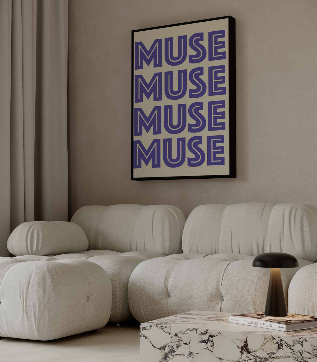 Veelzijdige Muse Herhaling – staande wandkunst voor woonkamer of interieur