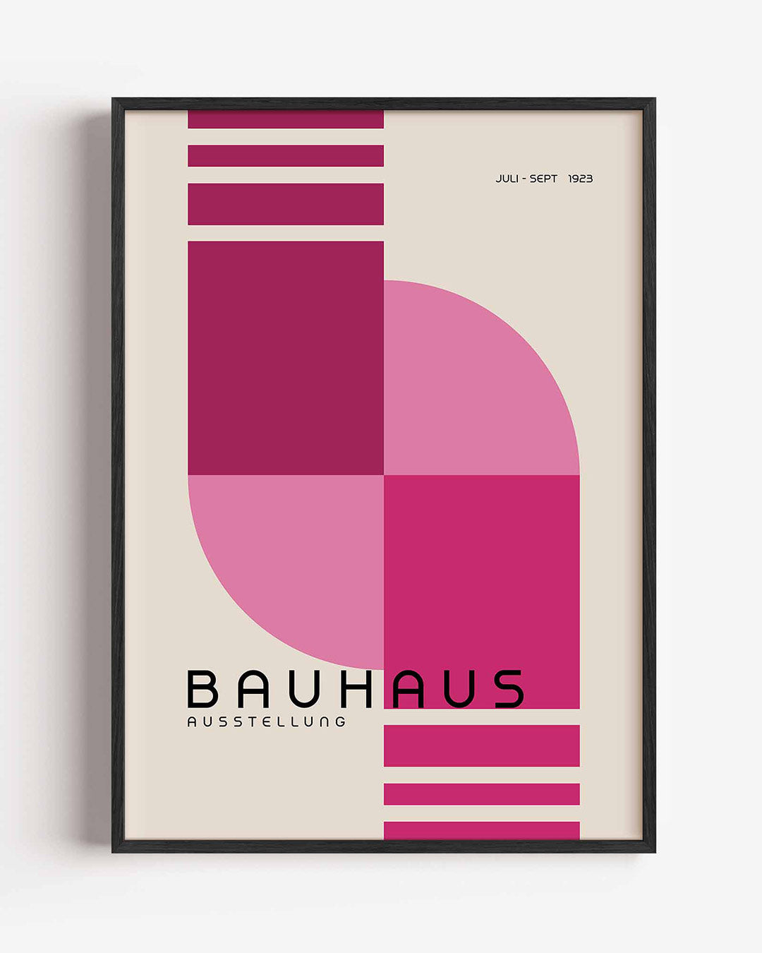 Vorm en kleur – staande Bauhaus poster als wanddecoratie