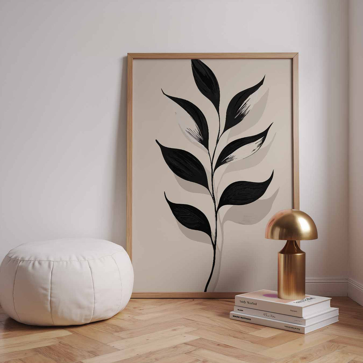 Minimalistische Botanische – staande kleurrijke abstracte wanddecoratie van WallArtistic