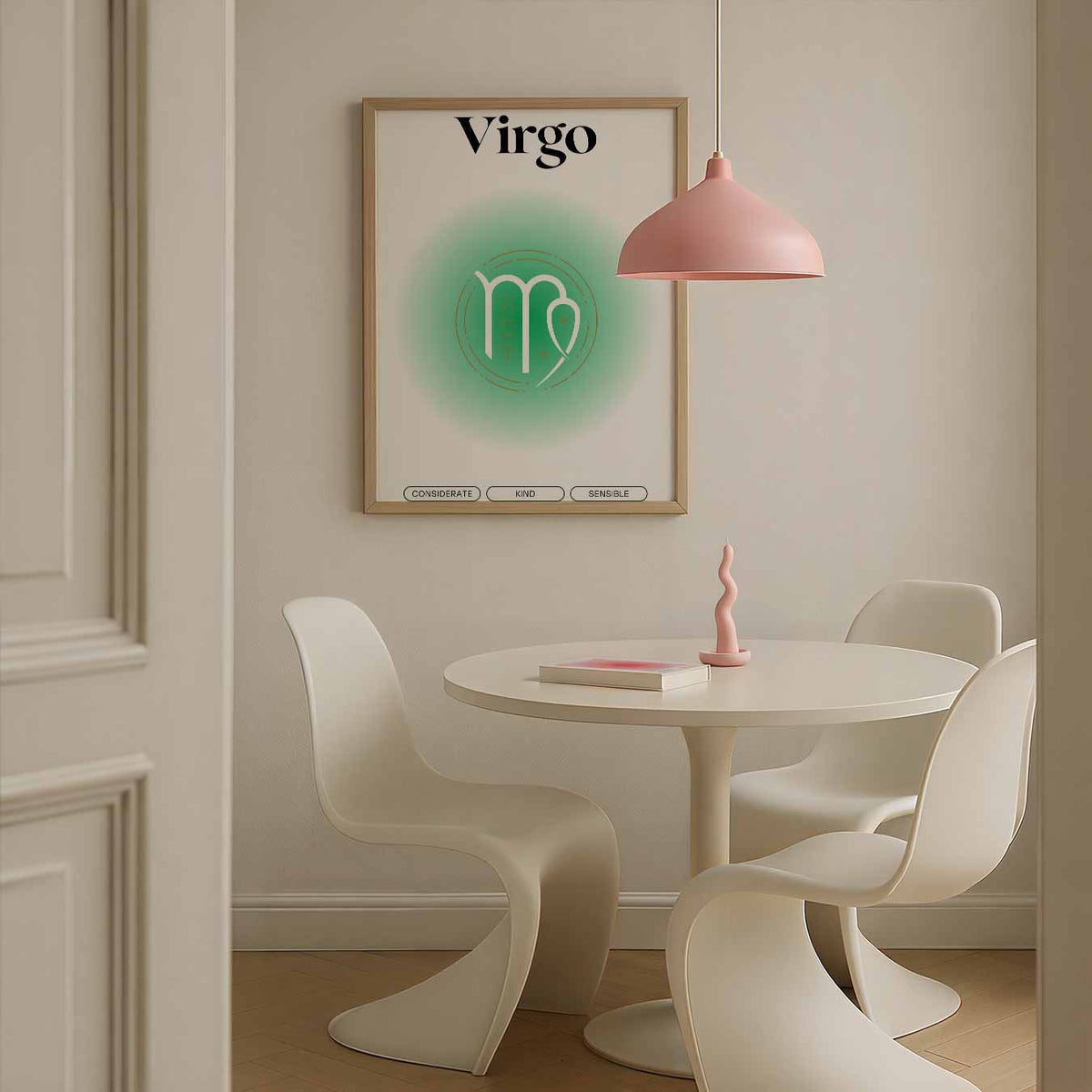 Virgo Zodiac – staande mindful wanddecoratie van WallArtistic
