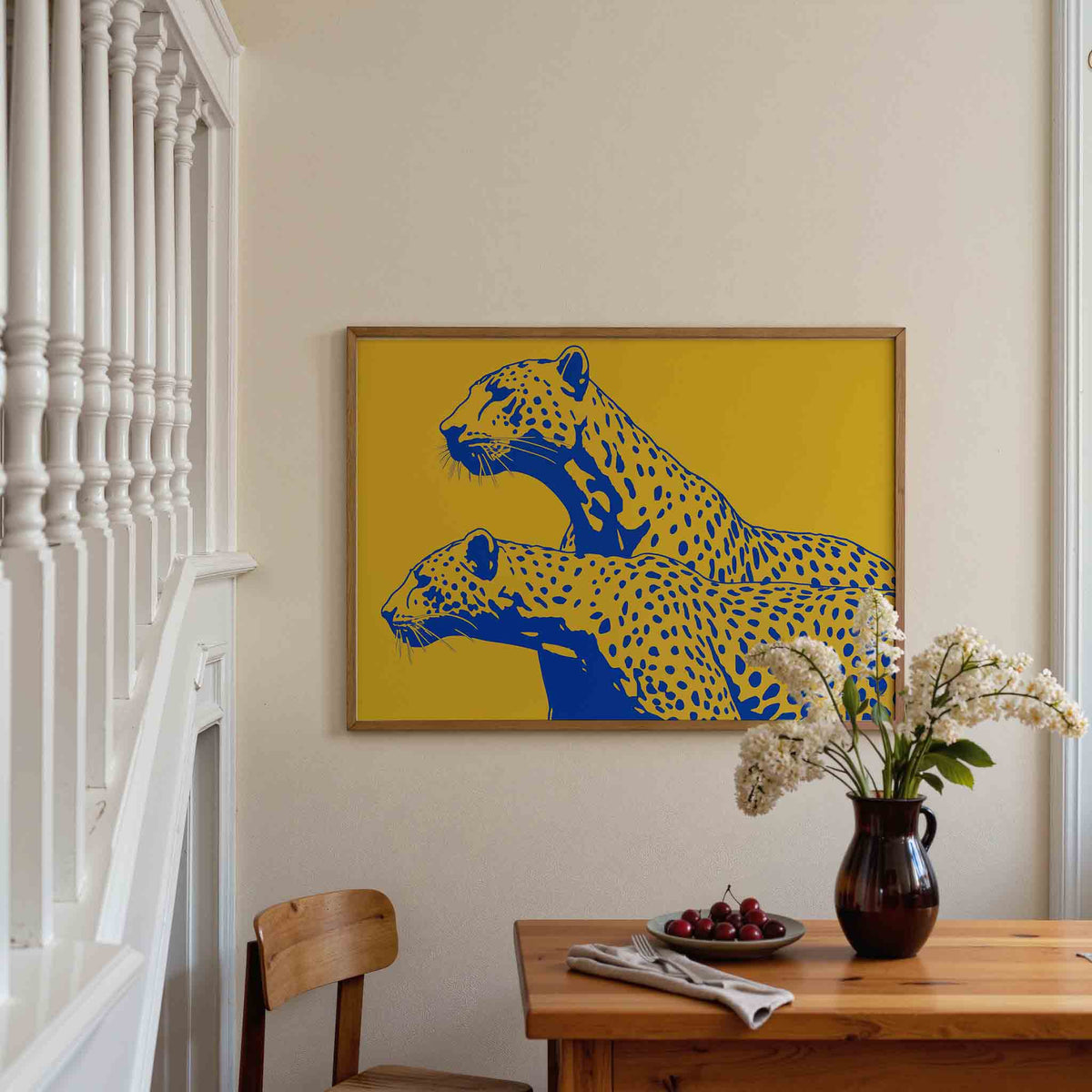 Twee luipaarden – dieren poster in liggend formaat
