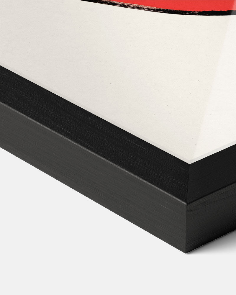 Minimalistische Rode Appel – zomer poster als frisse staande wanddecoratie