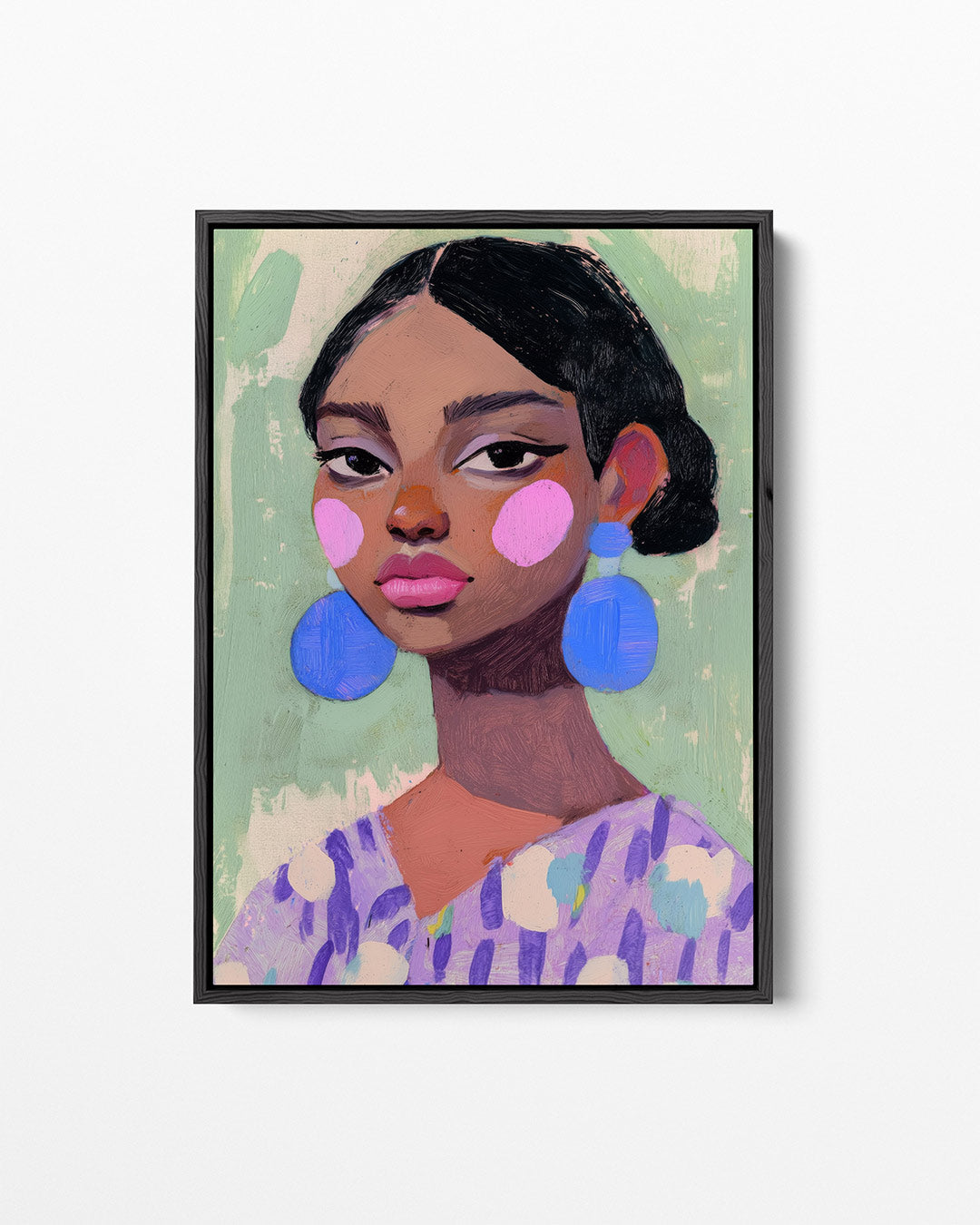 Vrouwelijk portret – staand wanddecoratie kunstwerk