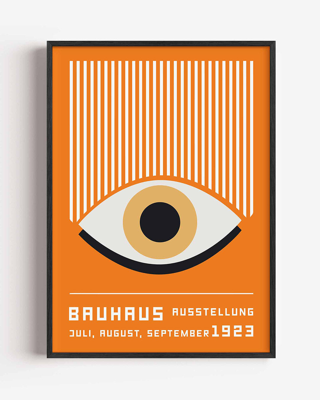 Lijnen en oog – staande Bauhaus poster als wanddecoratie