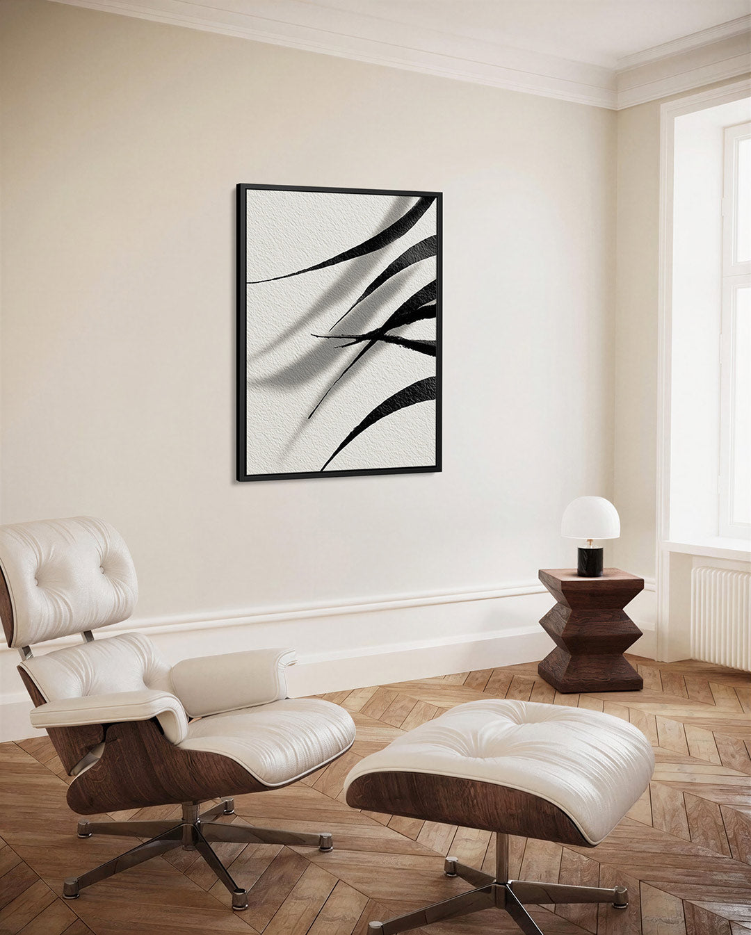 Dynamische lijnen – decoratief kunstwerk voor aan de muur