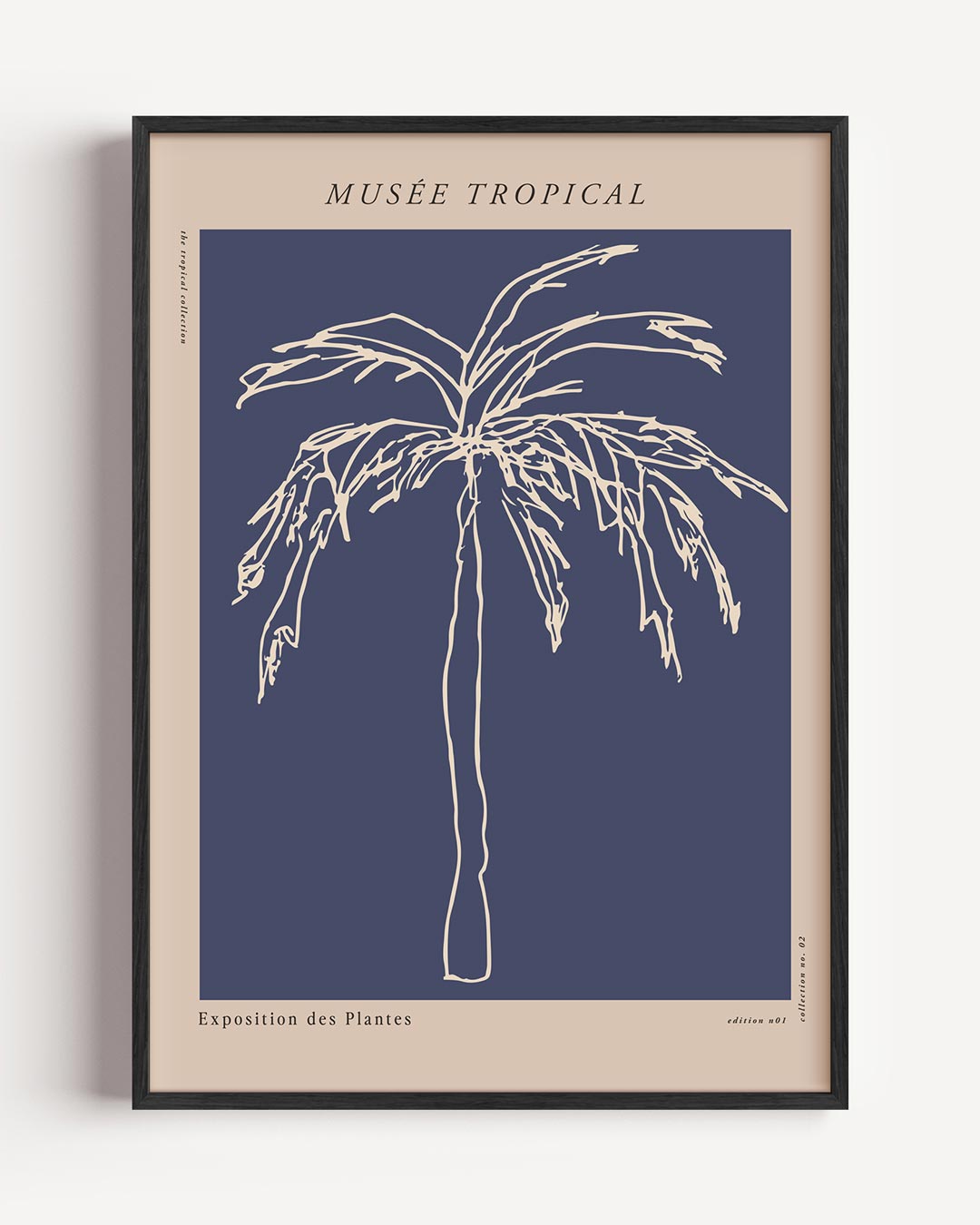 Tropische Palmboom Kunstposter – zomer portret poster als wanddecoratie