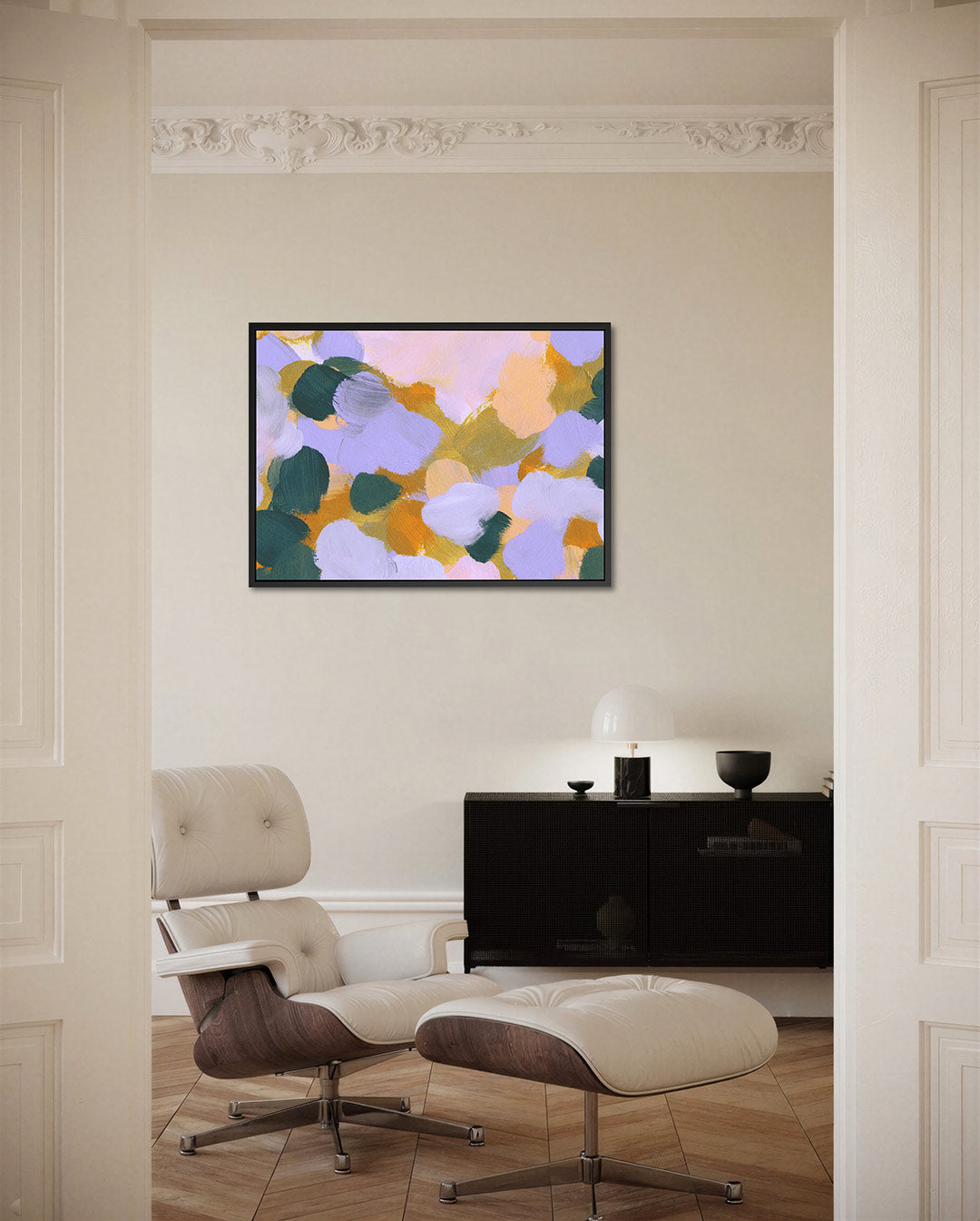 Kleurrijke vegen – Wanddecoratie kunstwerk – liggende wanddecoratie